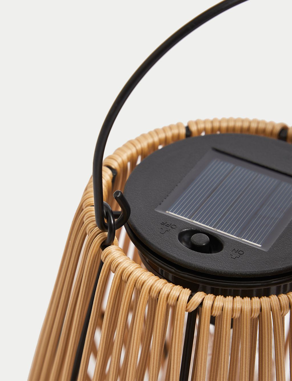 Rattan Effect Outdoor Solar Table Lamp 4 of 4