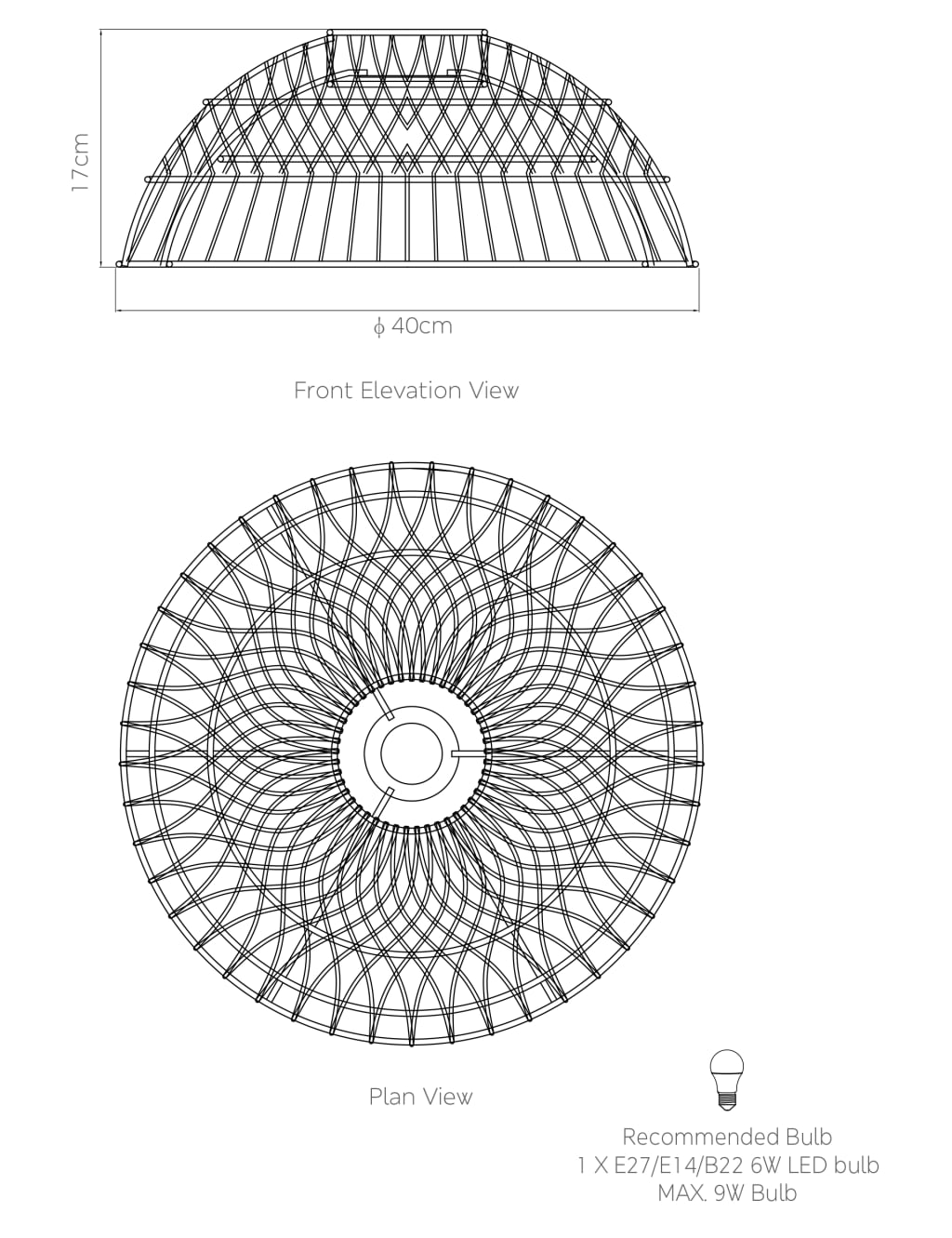 Rattan Pendant Lamp Shade 5 of 8