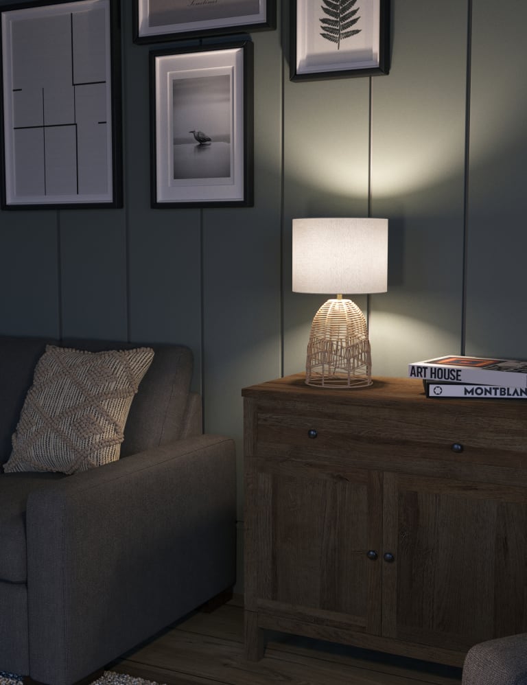 Rattan Table Lamp M S Collection M S