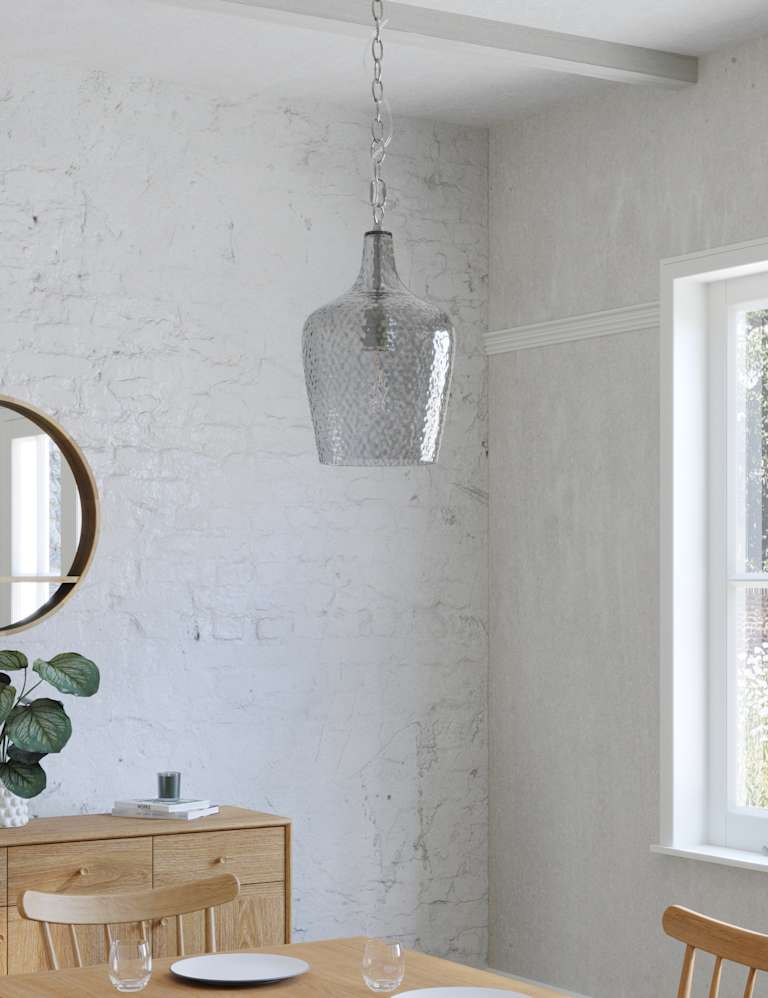 Raven Glass Pendant Ceiling Light 4 of 9