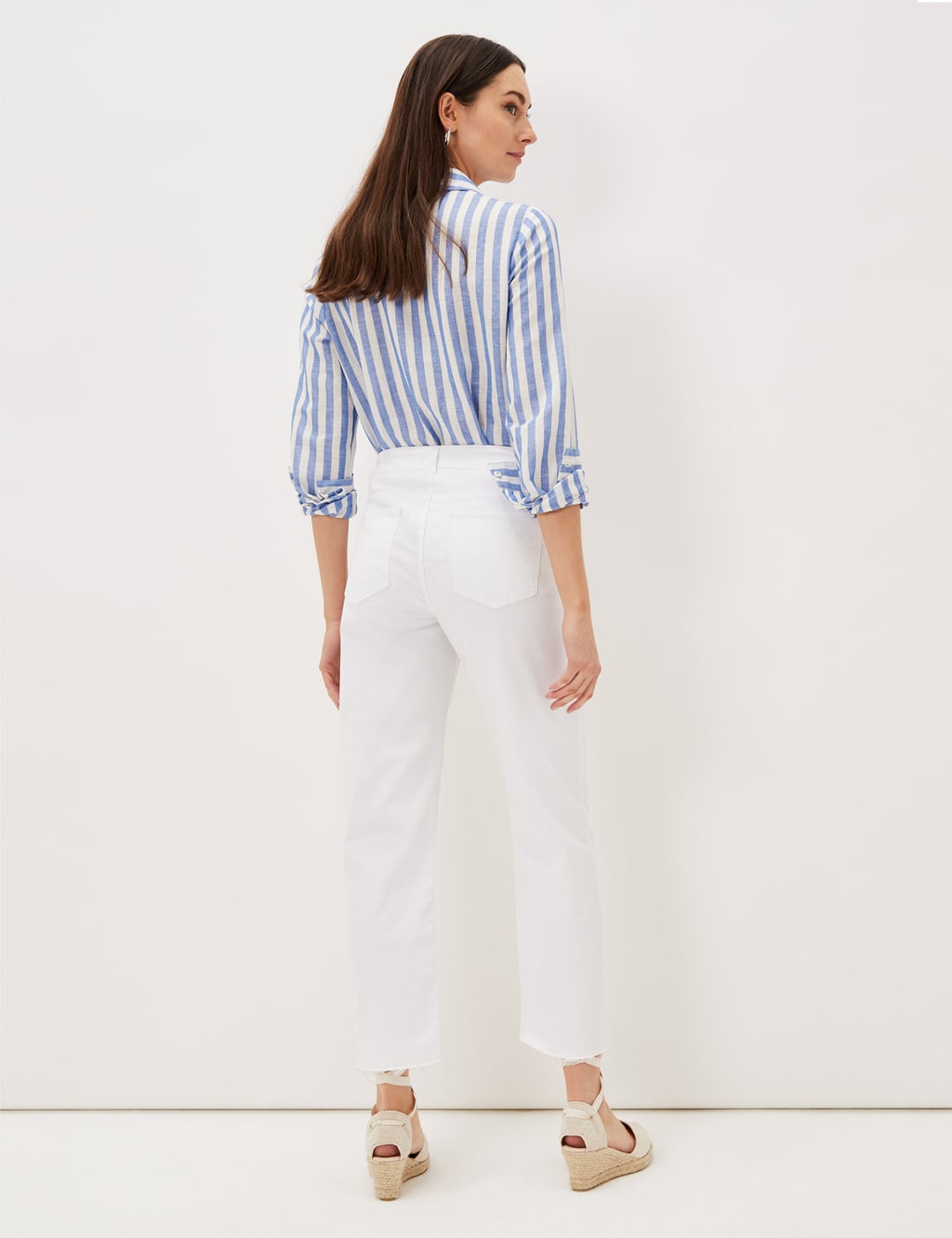 Raw Hem Straight Leg Jeans 4 of 6