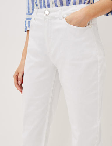 Raw Hem Straight Leg Jeans 5 of 6