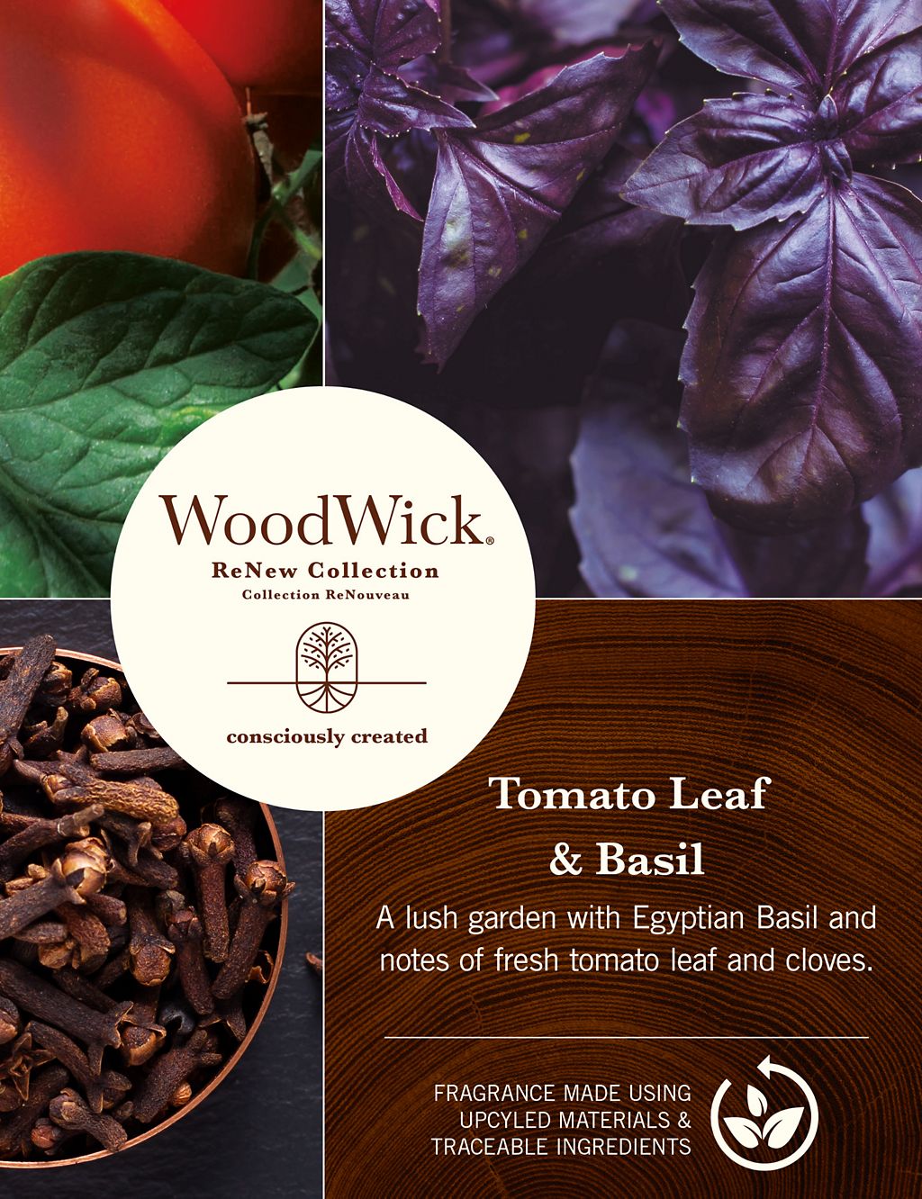 ReNew Tomato Leaf & Basil Large Jar Candle 2 of 7