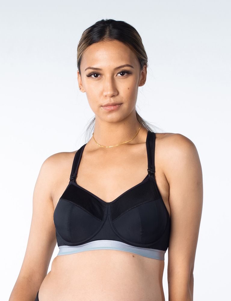 Reactivate Flexi Wired Nursing Sports Bra D-H 1 of 7