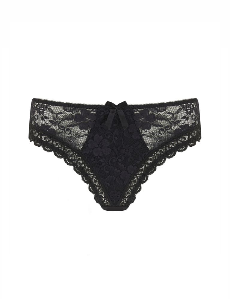 Buy Pour Moi Black Luxe Linear High Leg Knicker from Next USA