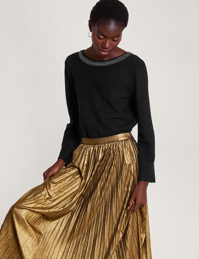 Pleated maxi skirt tesco shop