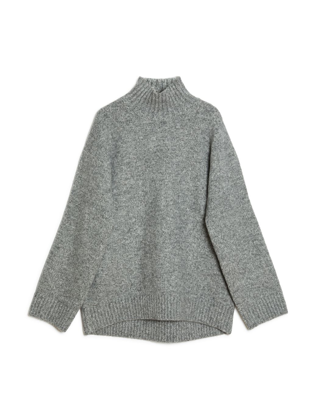 Recycled Blend Funnel Neck Jumper with Wool | Albaray | M&S