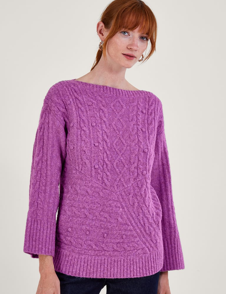 Marks and spencer purple jumper best sale