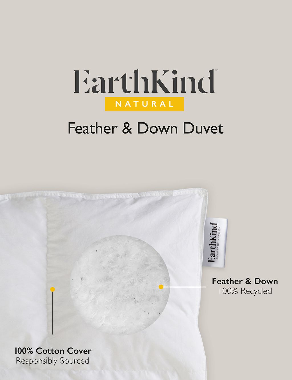 Recycled Feather & Down 10.5 Tog Duvet 5 of 7