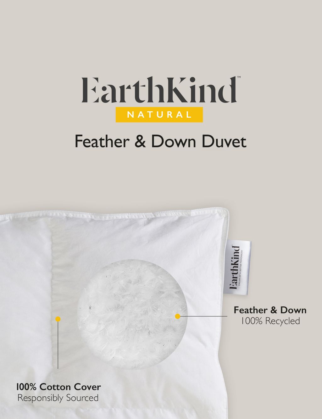 Recycled Feather & Down 13.5 Tog Duvet 5 of 7