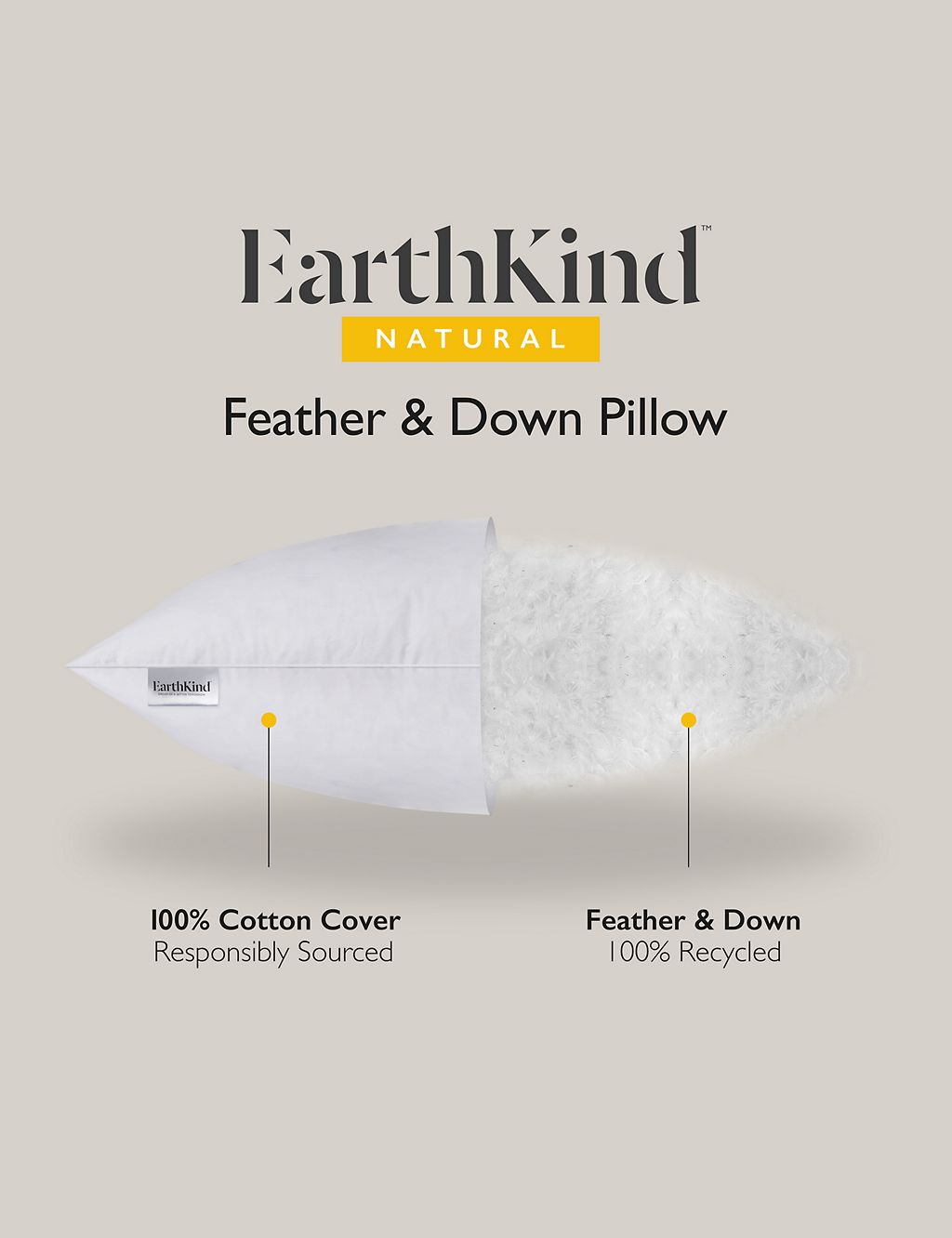 Recycled Feather & Down Pillow 6 of 8