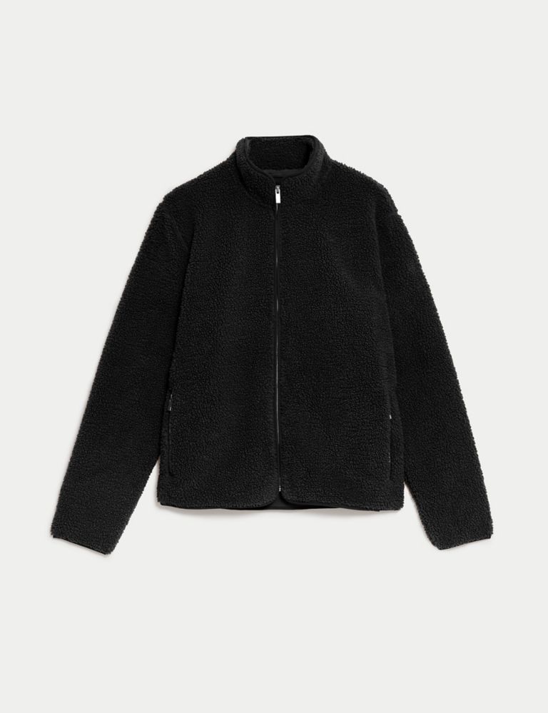 Recycled Fleece Funnel Neck Zip Up Jacket | M&S Collection | M&S