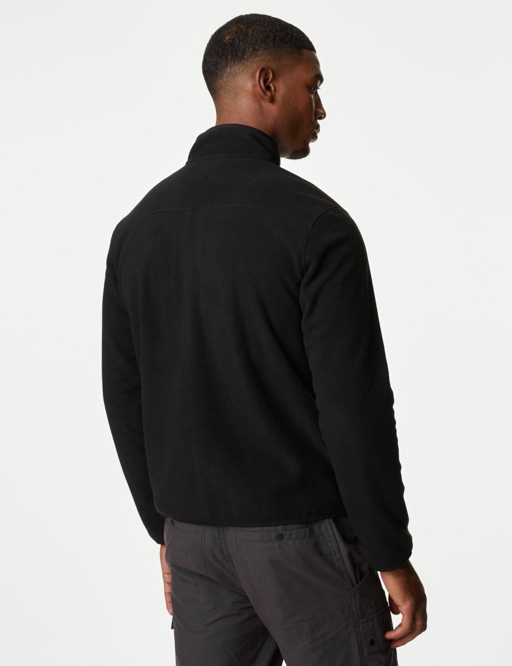 Funnel neck fleece mens store