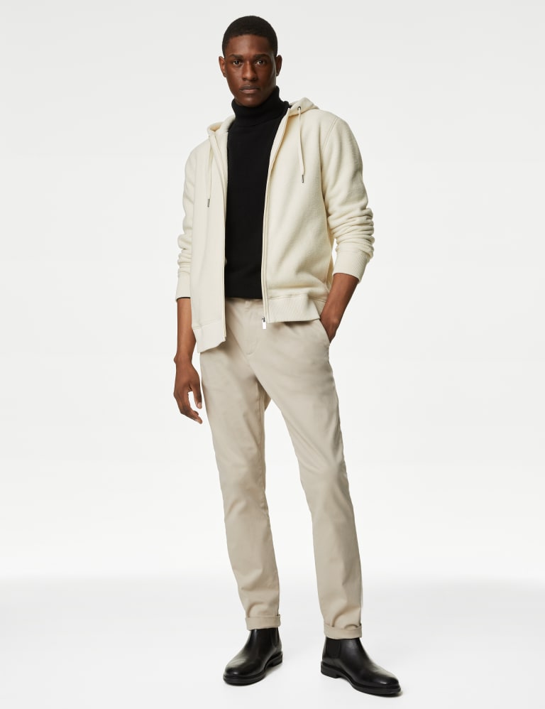 Recycled Polar Fleece Zip Up Hoodie M S Collection M S