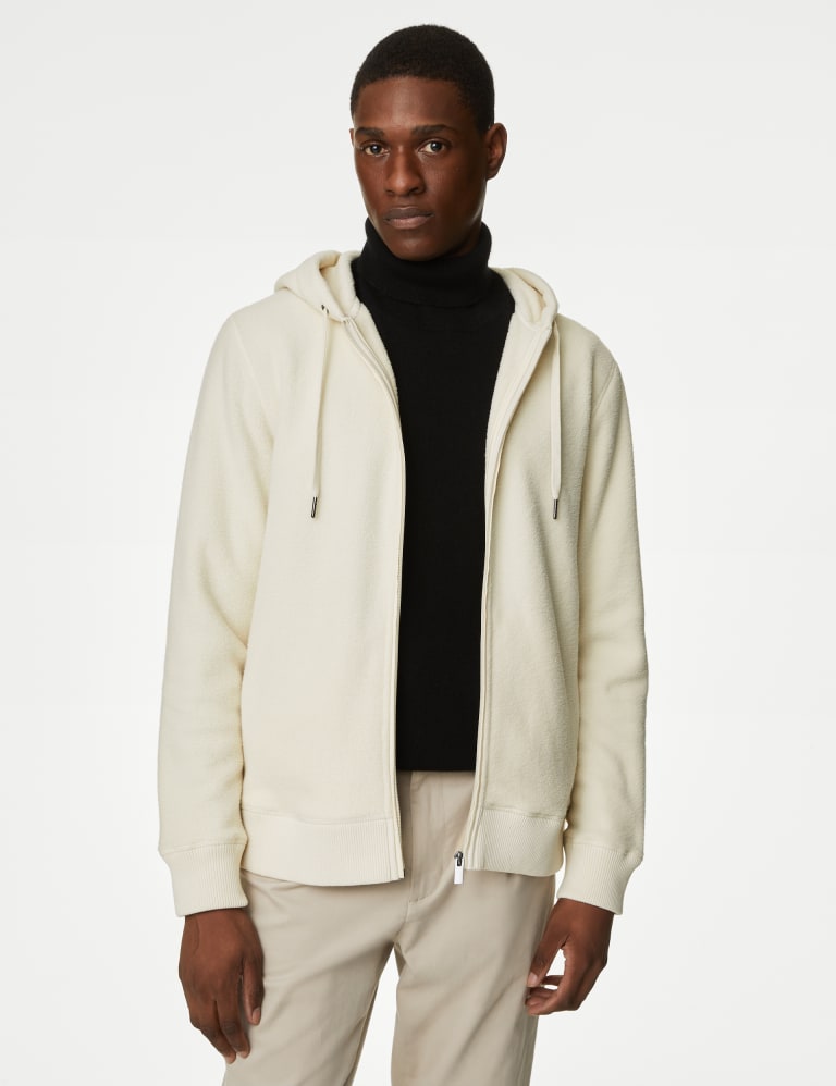 Recycled Polar Fleece Zip Up Hoodie | M&S Collection | M&S