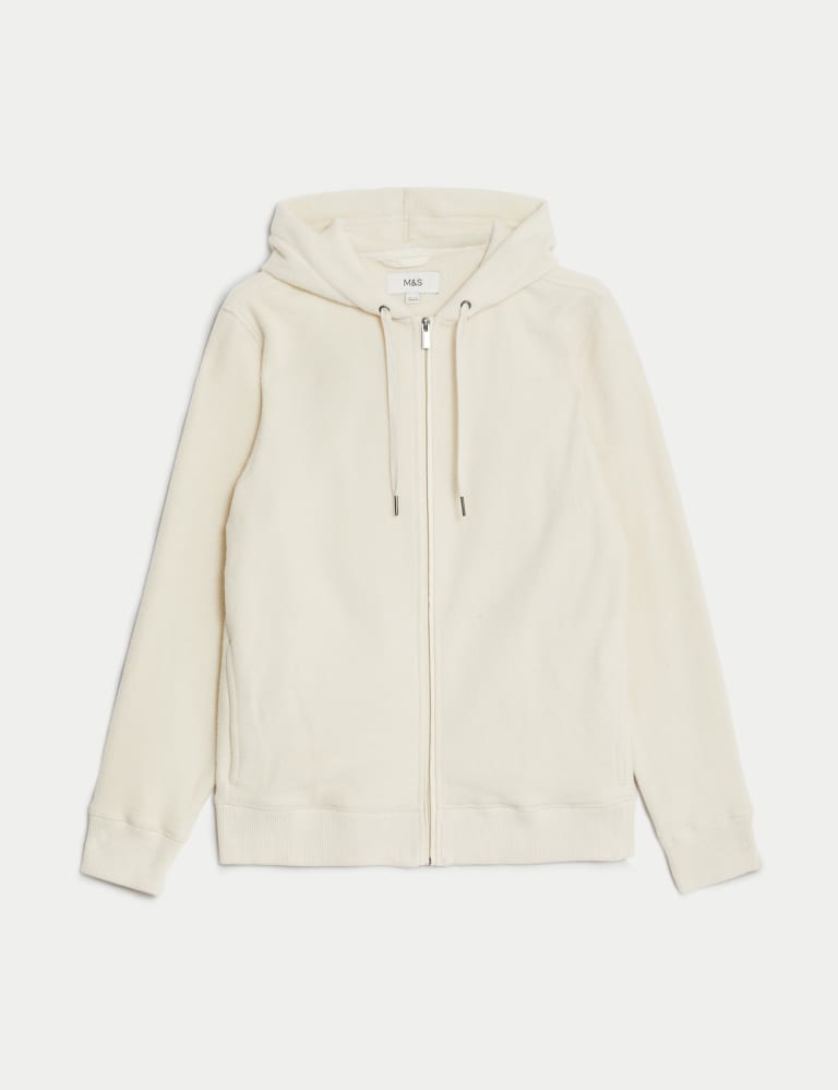 Recycled Polar Fleece Zip Up Hoodie M S Collection M S