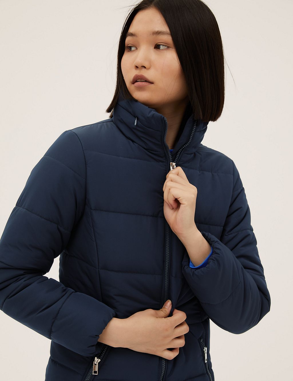Recycled Thermowarmth™ Funnel Neck Coat 4 of 7