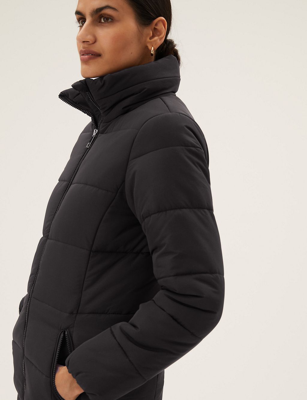 Recycled Thermowarmth™ Funnel Neck Coat 6 of 7