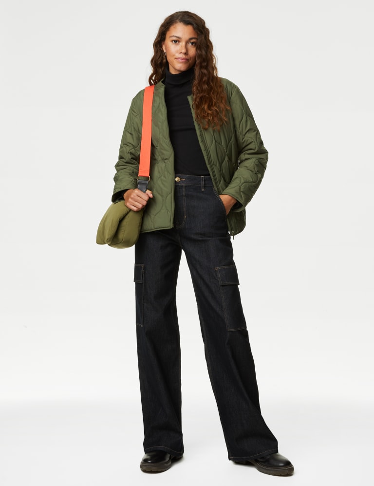 Ladies quilted jacket m&s discount