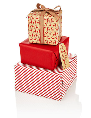 Red 3-in-1 Wrapping Paper Compendium Bundle Image 2 of 5