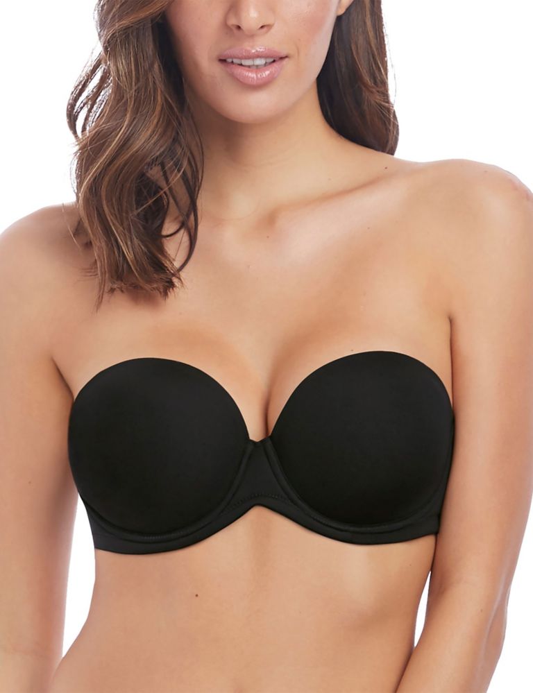 I'm a 32H, my favorite strapless bra is supportive but I can still