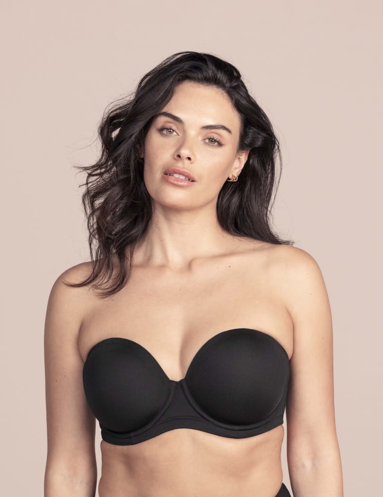 Red strapless push up bra top