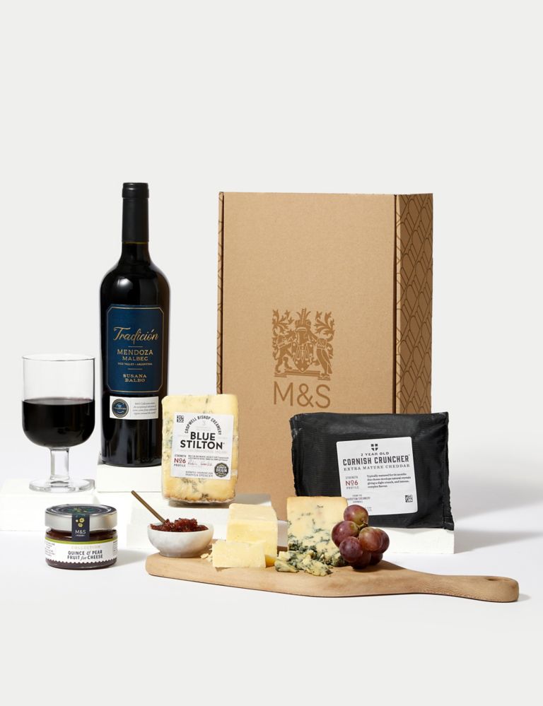 Red Wine & Cheese Gift Box 1 of 4