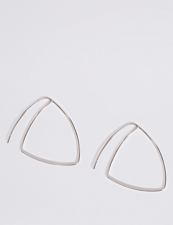 Refined Triangle Drop Earrings Image 1 of 2