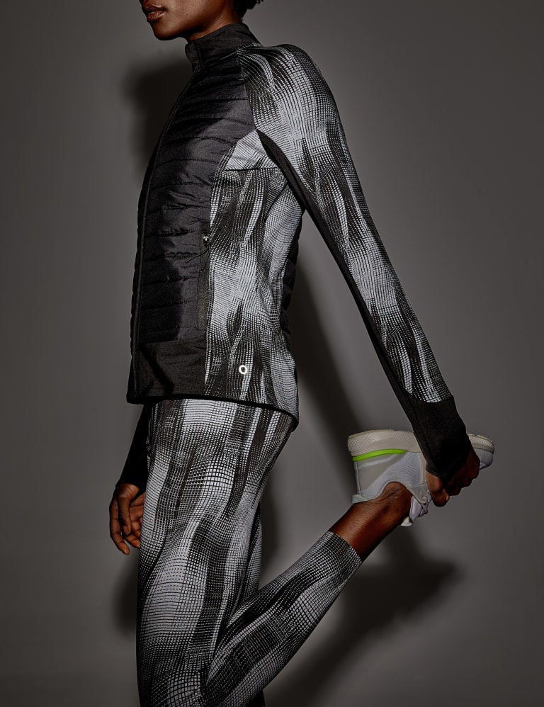 Reflective Padded Zip Up Running Jacket Goodmove M S