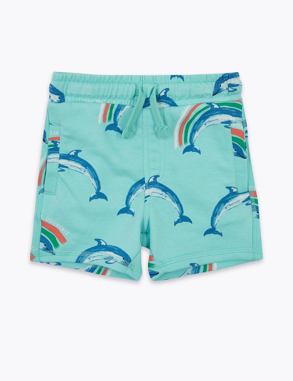 Regular Cotton Dolphin Print Shorts (2-7 Yrs) 1 of 4