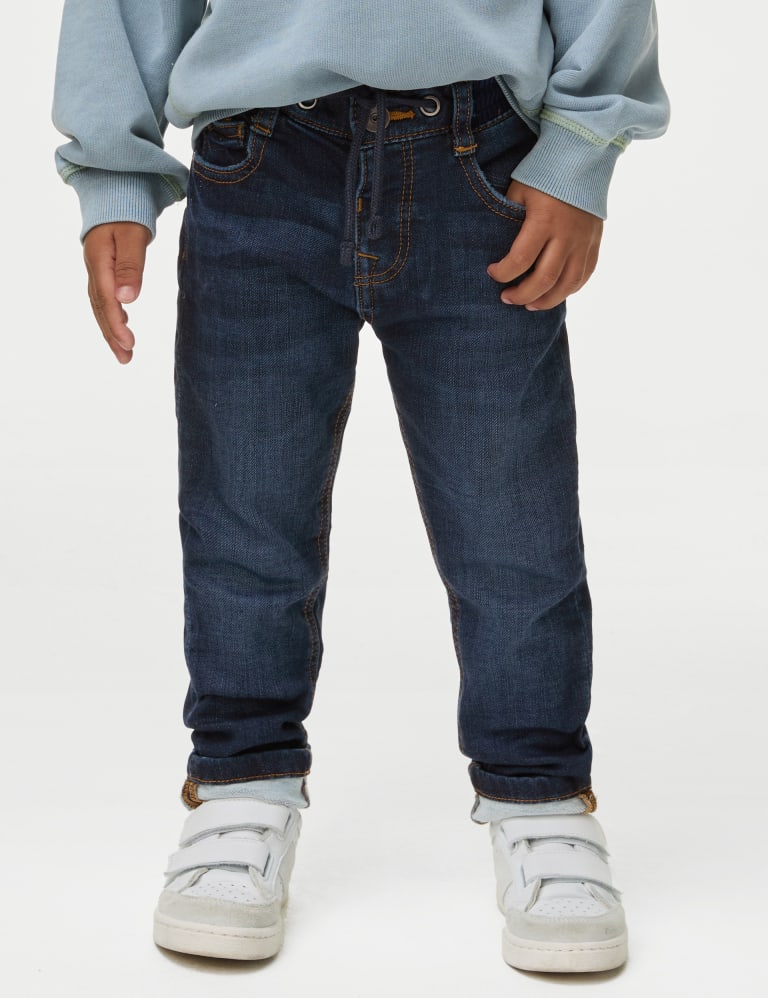 Regular Cotton Rich Elasticated Waist Jeans (2-8 Yrs) 4 of 5