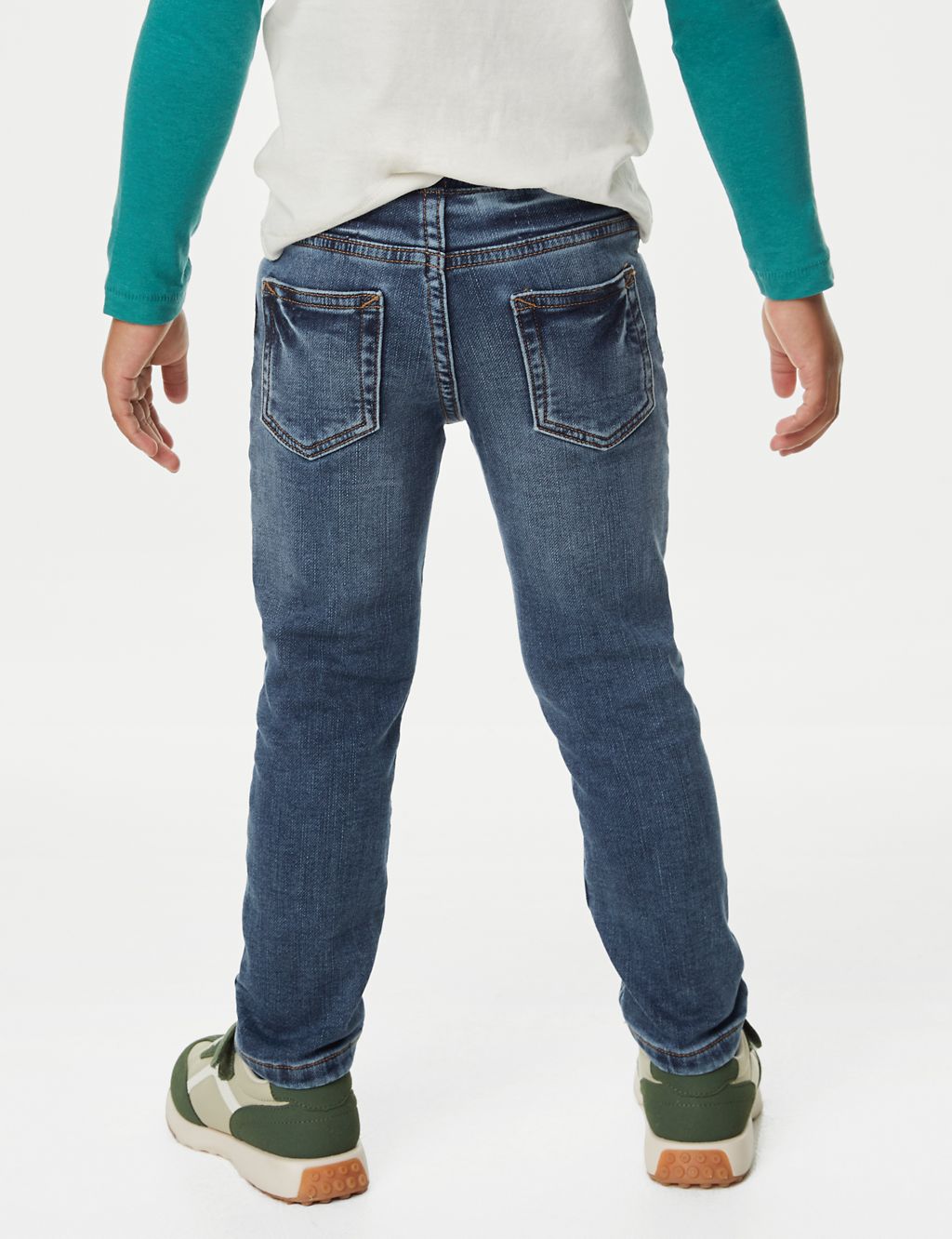 Regular Cotton Rich Elasticated Waist Jeans (2-8 Yrs) 4 of 4