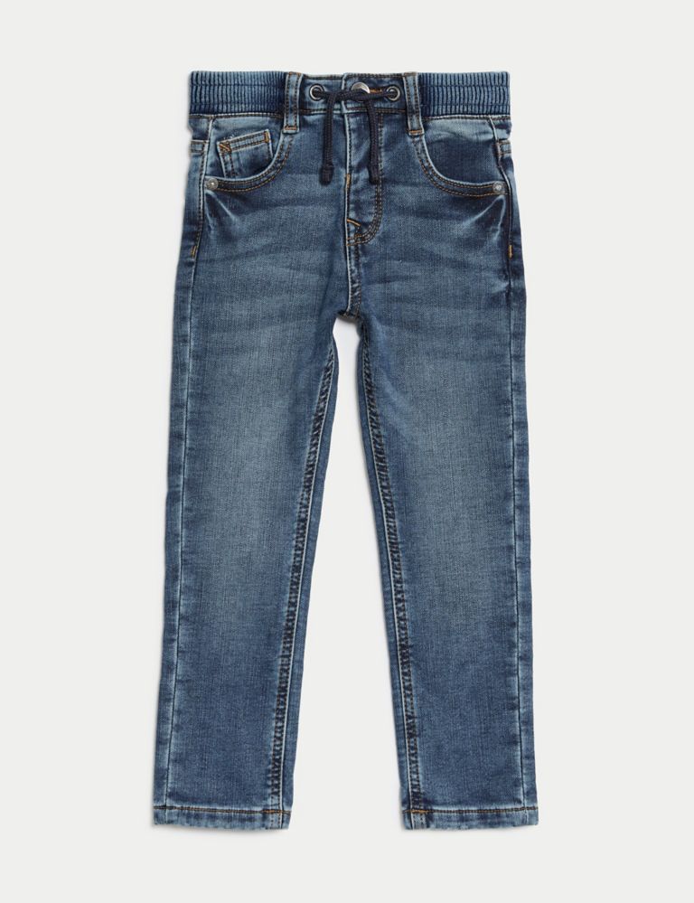 Regular Cotton Rich Elasticated Waist Jeans (2-8 Yrs) 2 of 4