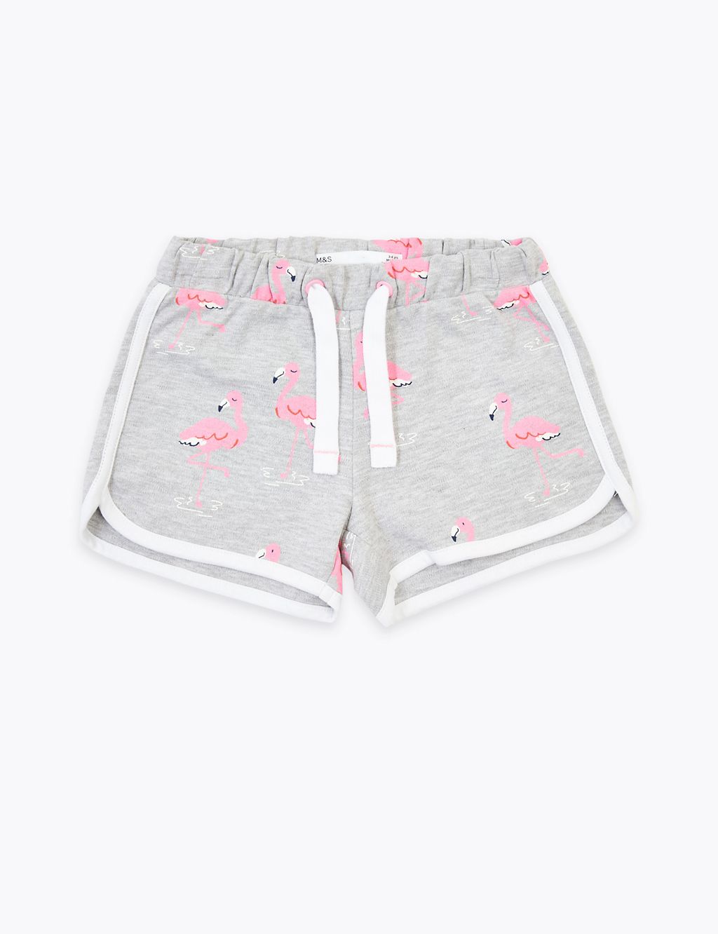 Regular Cotton Rich Flamingo Print Shorts (2-7 Yrs) 1 of 5