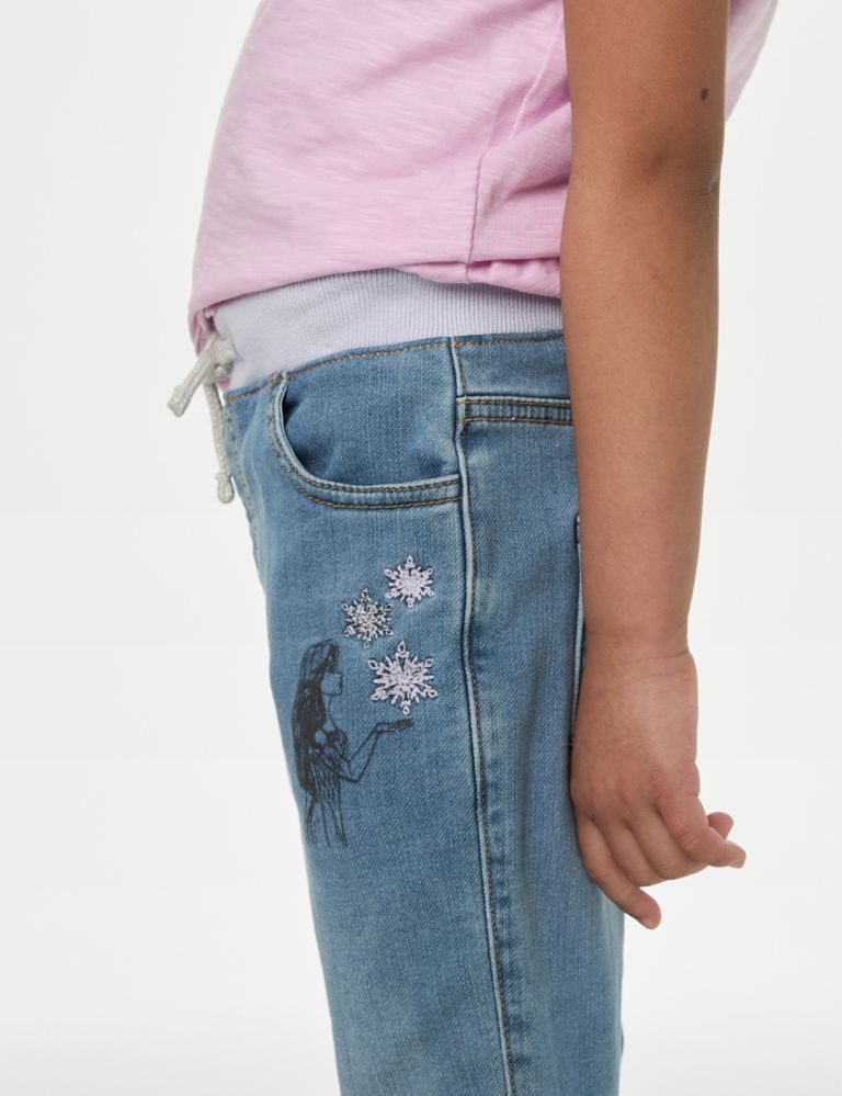 Regular Cotton Rich Frozen™ Jeans (2-8 Yrs) 3 of 6