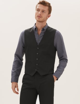 three piece suit with black shirt