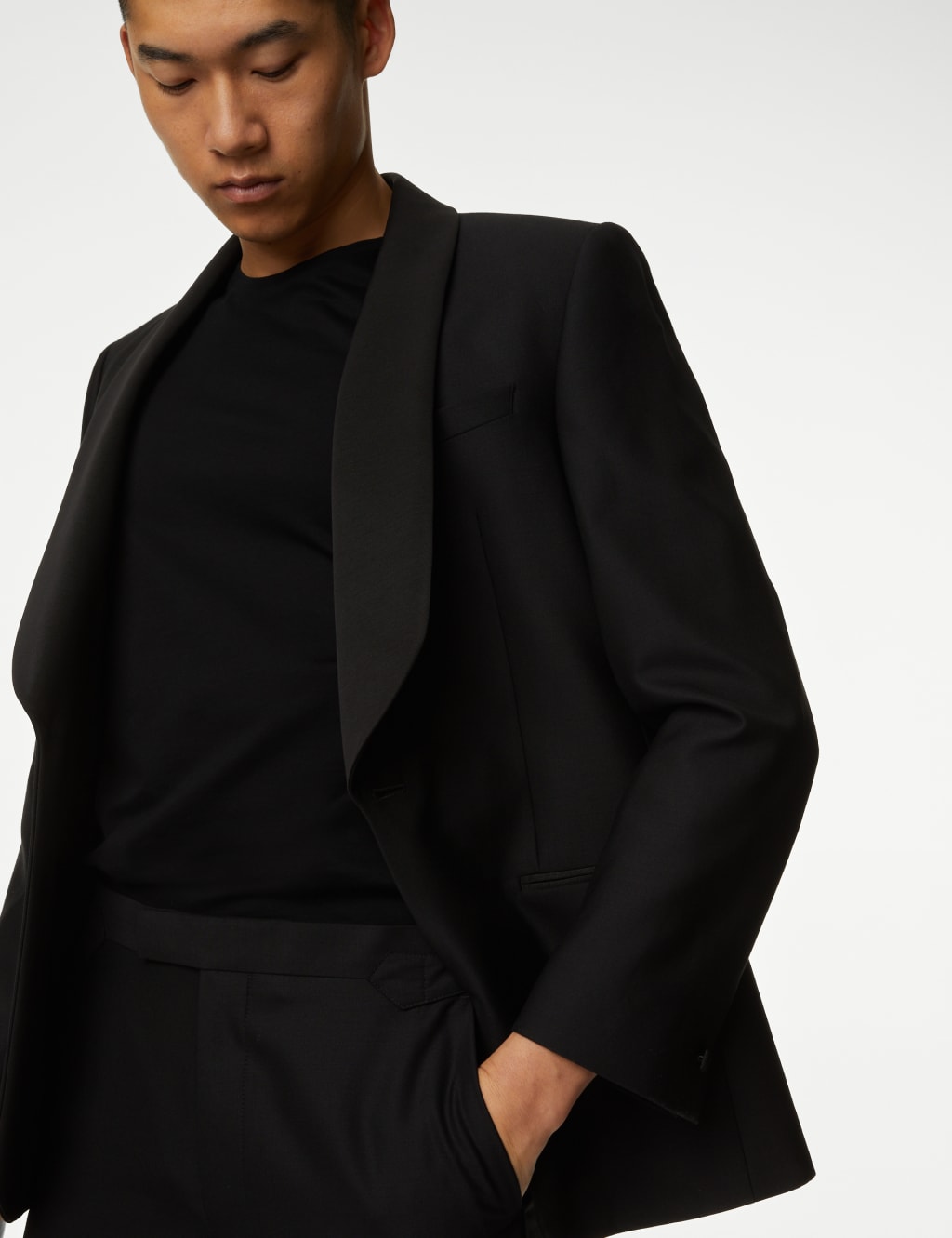 Regular Fit British Pure Wool Tuxedo Jacket | M&S SARTORIAL | M&S