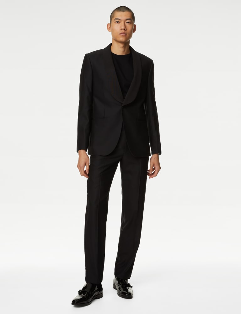 Regular Fit British Pure Wool Tuxedo Jacket | M&S SARTORIAL | M&S