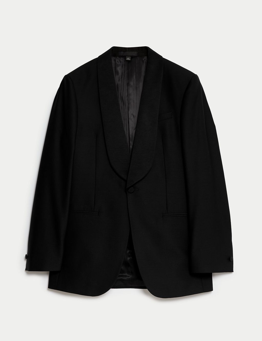 Regular Fit British Pure Wool Tuxedo Jacket 1 of 8
