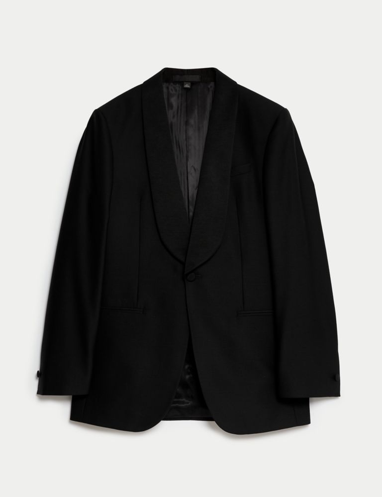 Regular Fit British Pure Wool Tuxedo Jacket 2 of 8