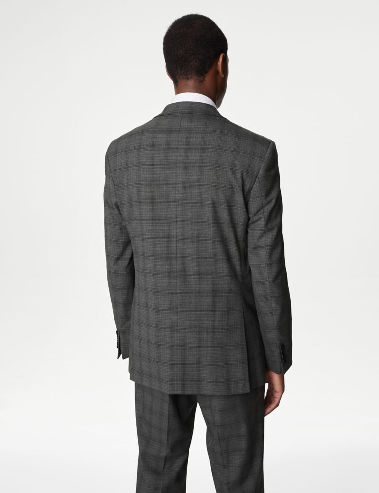Regular Fit Check Stretch Suit Jacket 5 of 7
