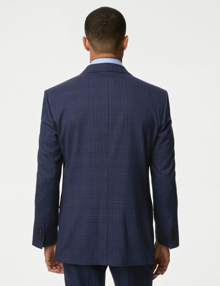 Regular Fit Check Stretch Suit Jacket 6 of 8