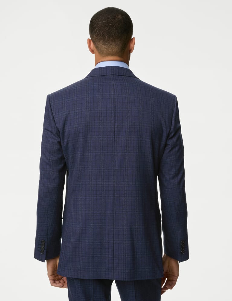 Regular Fit Check Stretch Suit Jacket 6 of 8