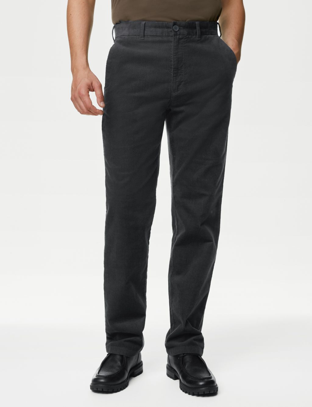 Regular Fit Corduroy Stretch Chinos | M&S Collection | M&S