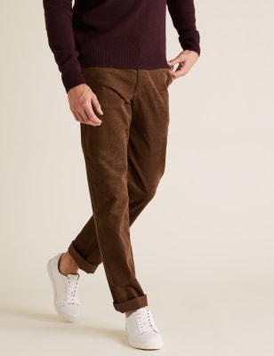 Mens corduroy trousers m&s clearance