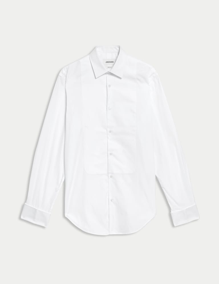 Regular Fit Cotton Marcella Bib Front Dress Shirt 2 of 8