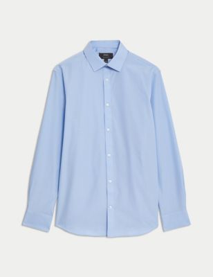 Regular Fit Easy Iron Cotton Blend Shirt Image 2 of 6