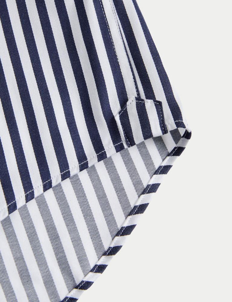 Regular Fit Easy Iron Luxury Cotton Bold Stripe Shirt 7 of 7