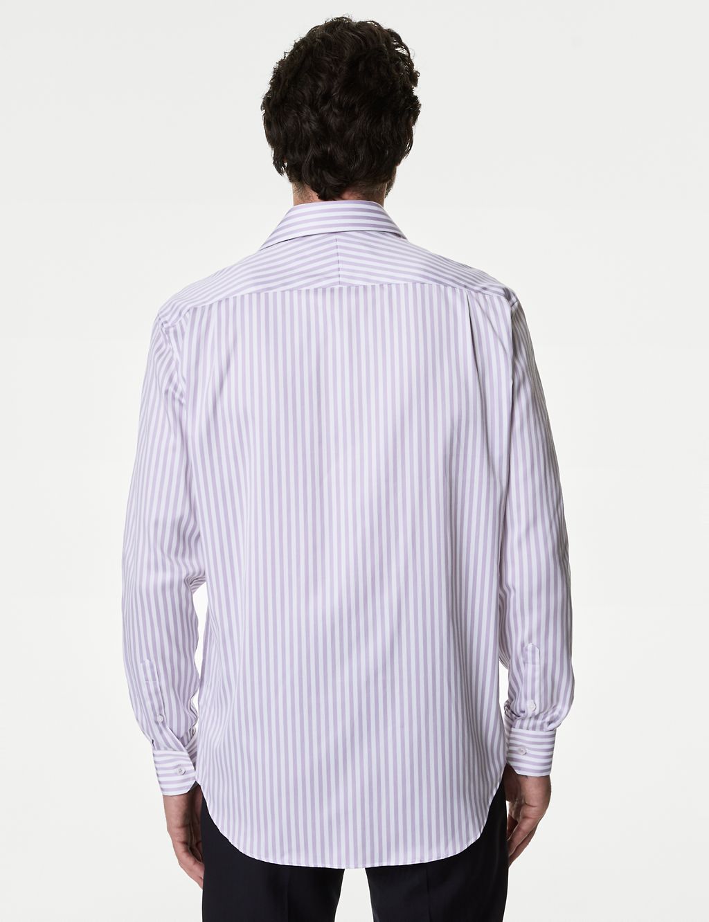 Regular Fit Easy Iron Luxury Cotton Bold Stripe Shirt 5 of 5