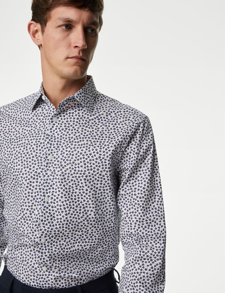 Regular Fit Easy Iron Pure Cotton Print Shirt 4 of 6